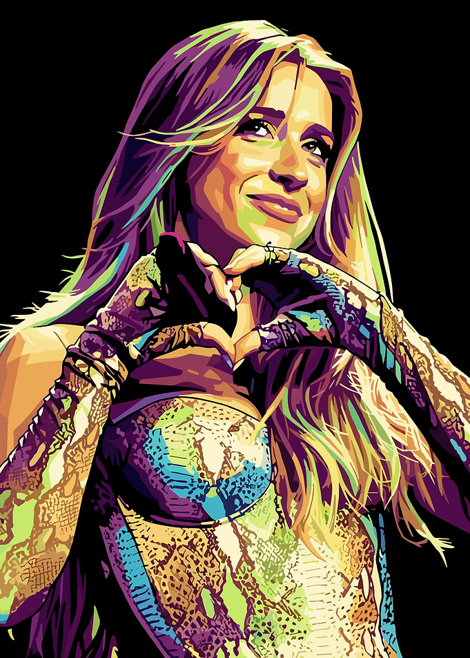 Tate McRae Pop Art Portrait