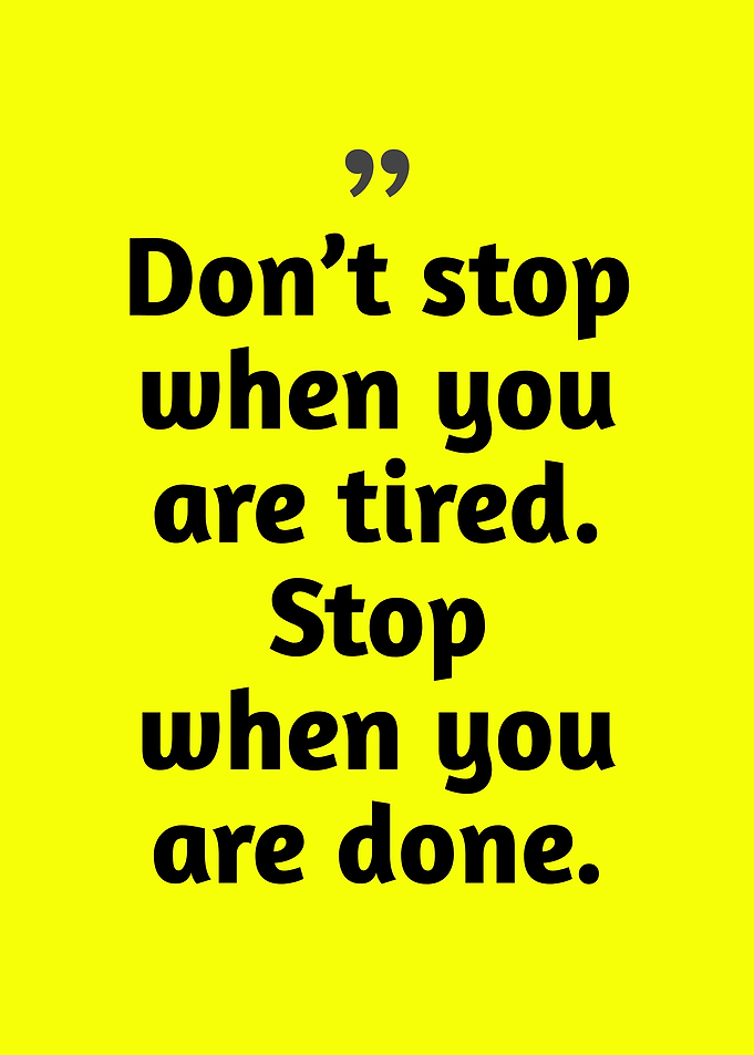 Inspirational Quote on Yellow Background