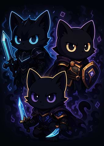 Fantasy Cats Warriors