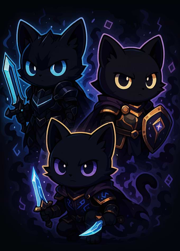 Fantasy Cats Warriors