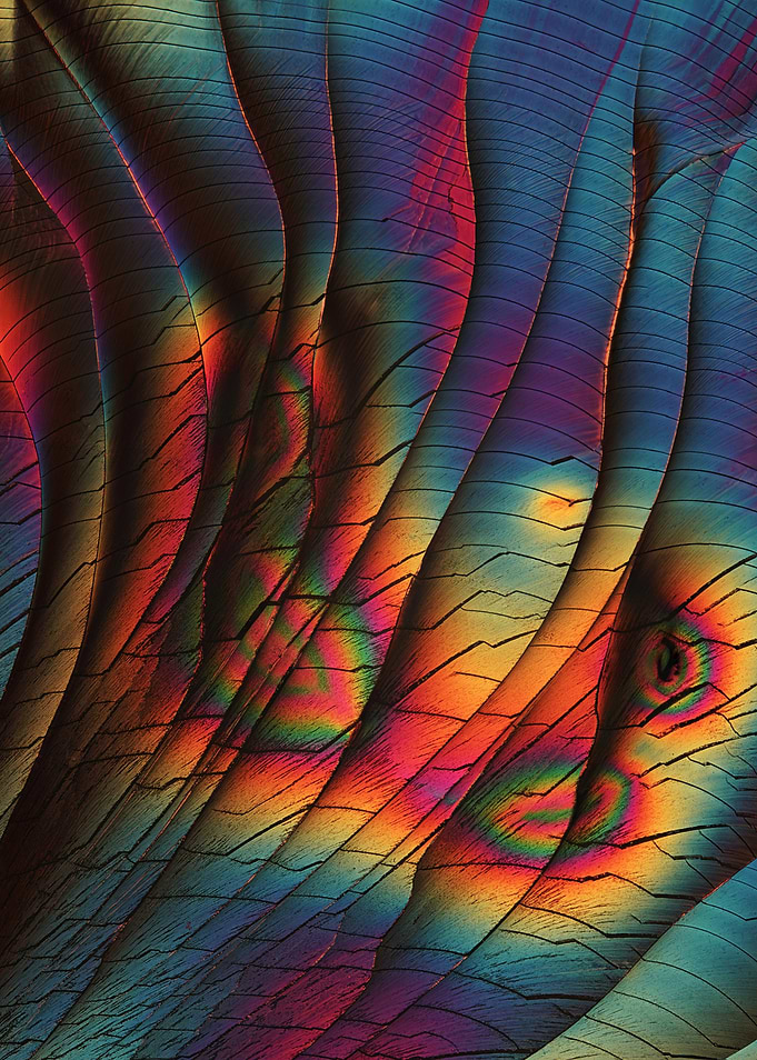 Abstract Colorful Wavy Texture