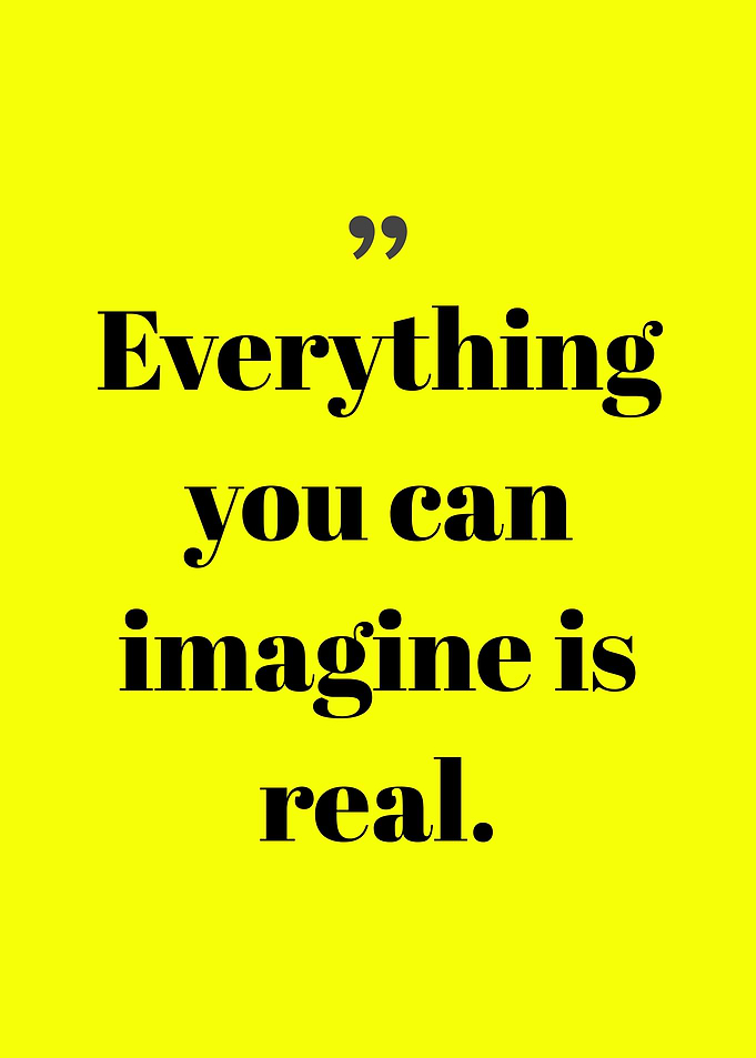 Inspirational Quote on Yellow Background
