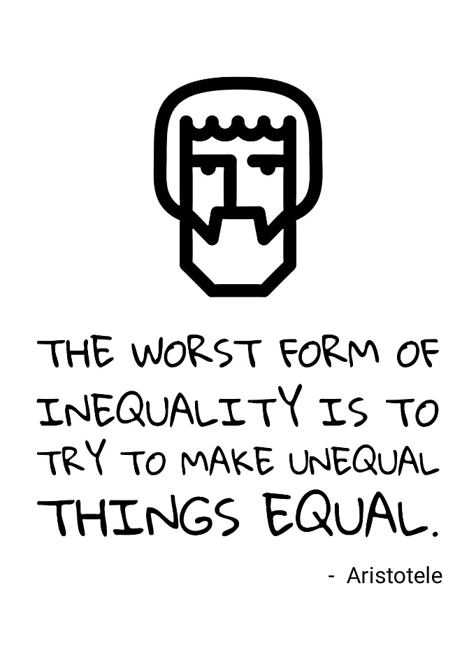 Aristotle Quote on Inequality