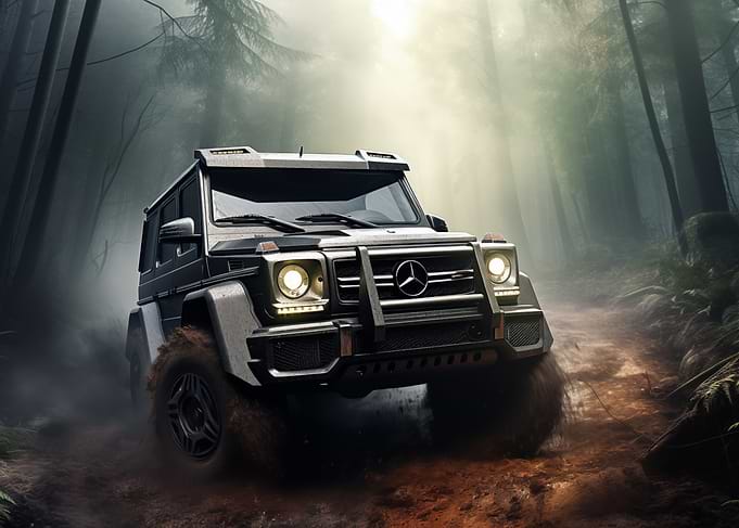 Luxury SUV Off-Road Nature