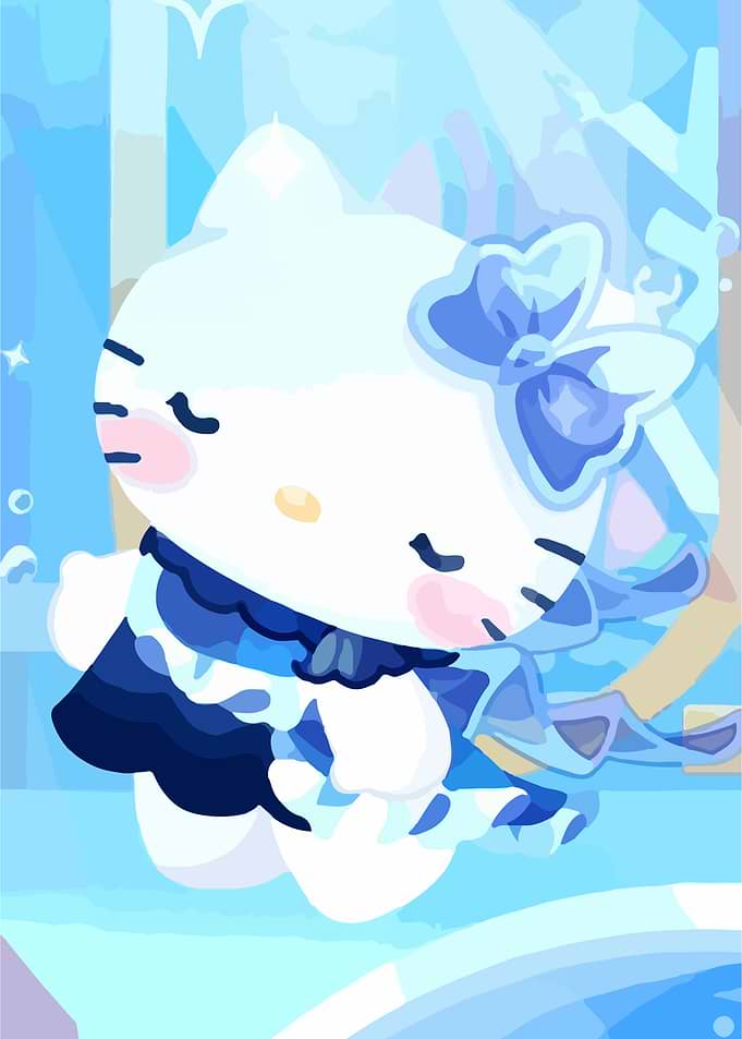Hello Kitty in Blue Dress