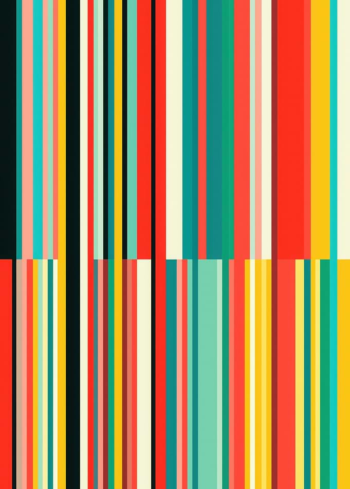 Colorful Vertical Stripes Abstract Pattern