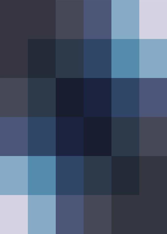 Abstract Blue Pixel Pattern