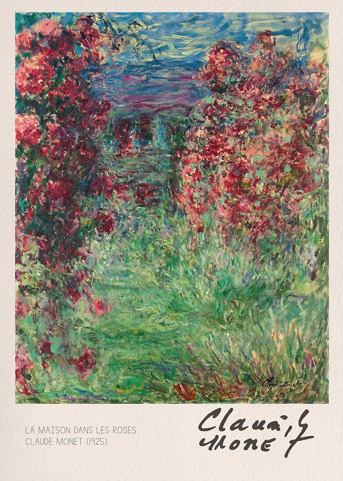 La Maison dans les Roses - Monet