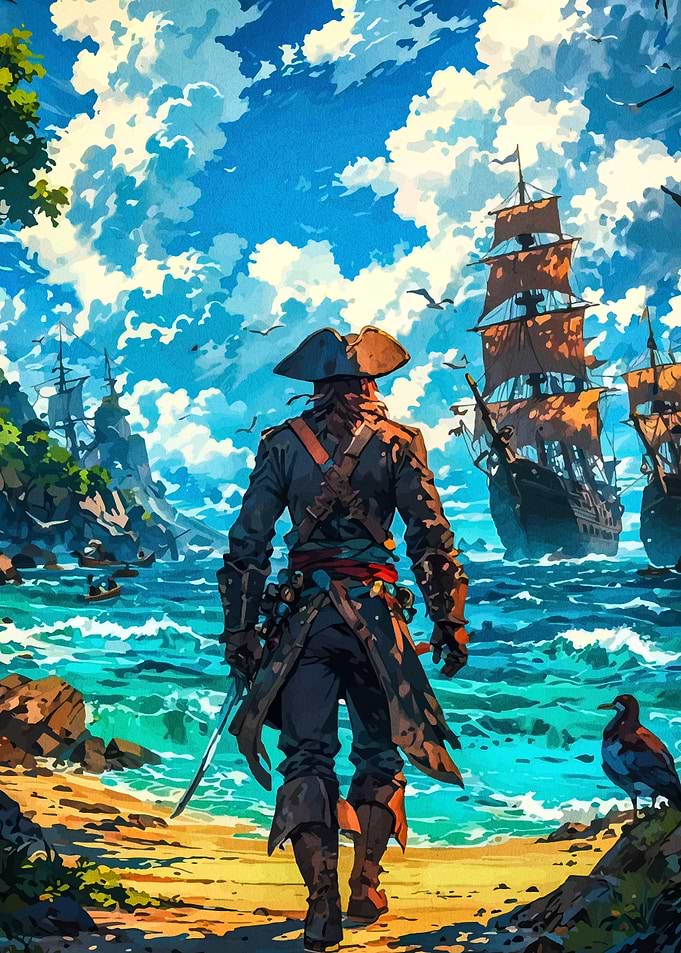 Pirate on the Beach