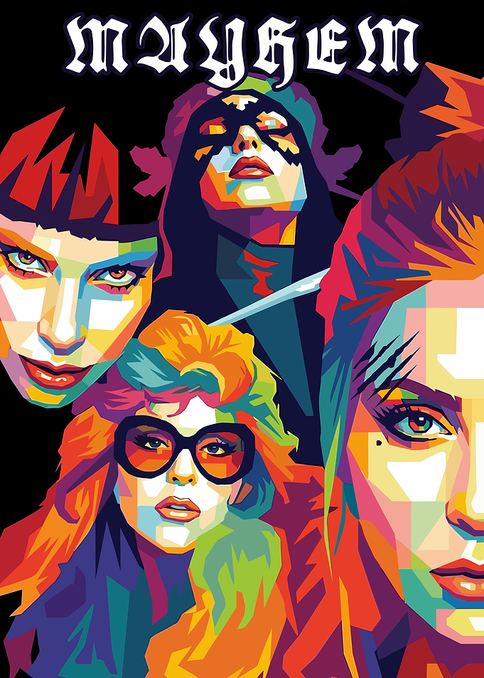 Mayhem Pop Art Portrait