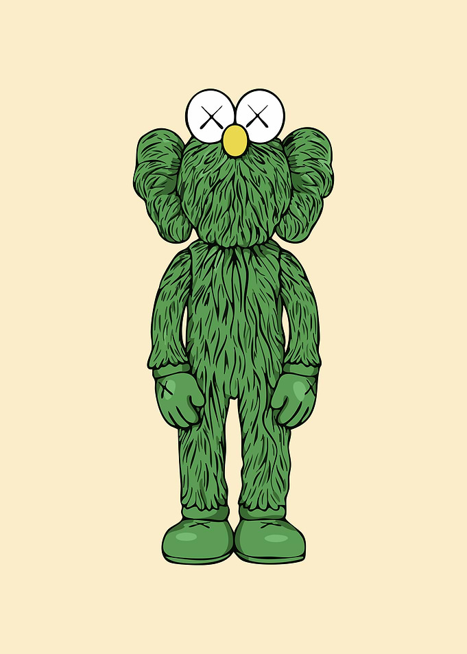 Green KAWS Figure