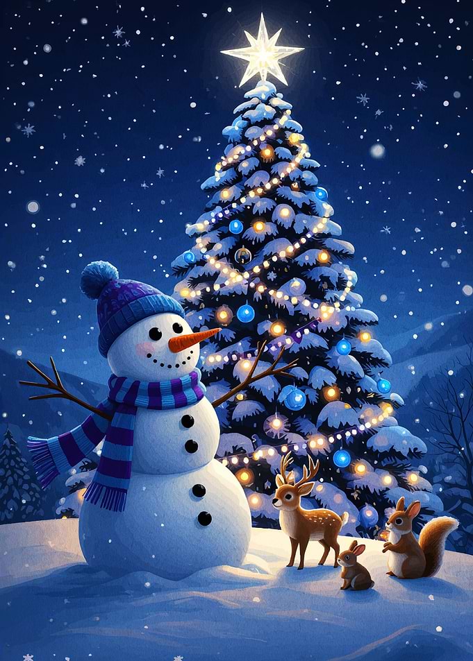 Winter Wonderland Christmas Scene