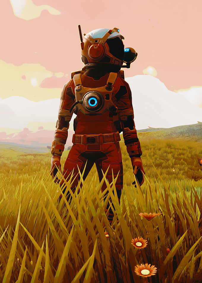 Astronaut in Field