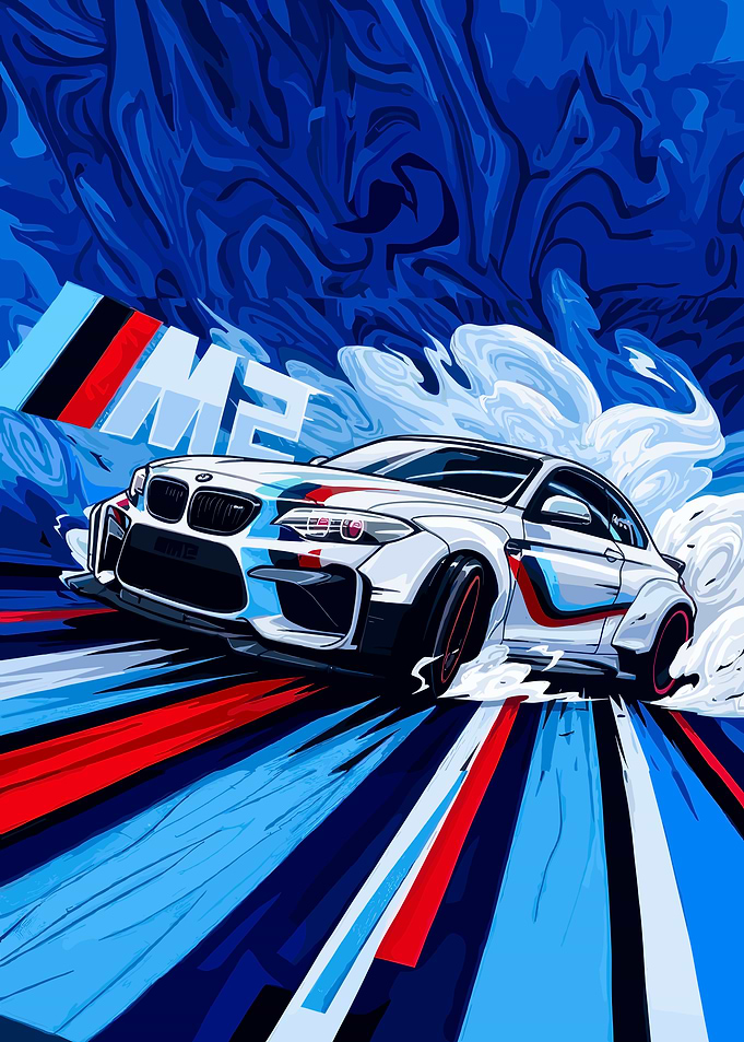 BMW M2 Racing Art