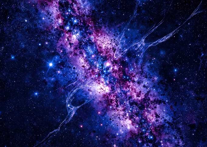 Vibrant Galaxy with Stars and Nebulae
