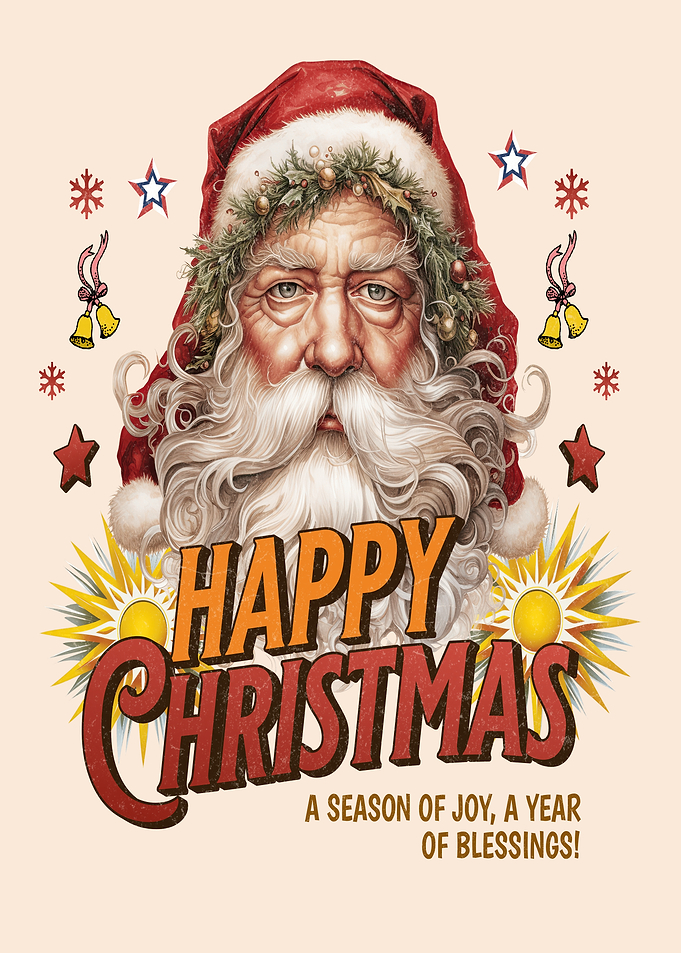 Vintage Santa Claus Christmas Greeting