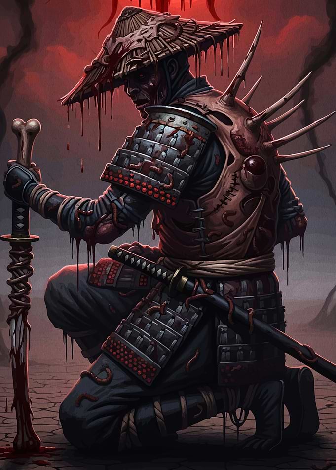 Samurai Warrior Bone Sword