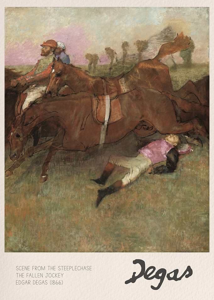 Scene from the Steeplechase by Degas