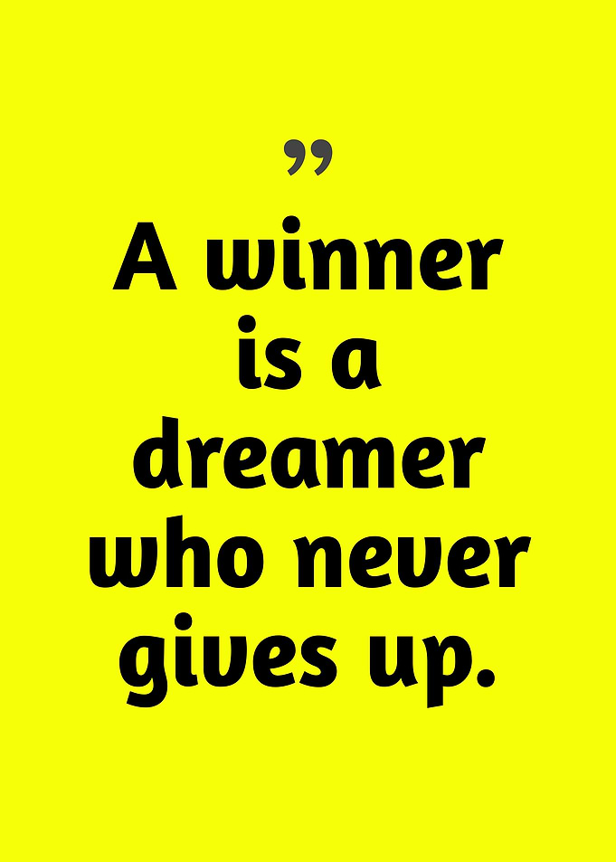 Inspirational Quote: A Winner's Mindset