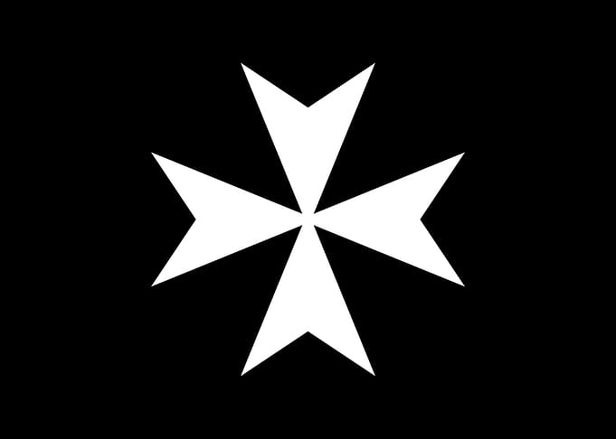 Knights Hospitaller Maltese Cross Catholic Christianity Flag