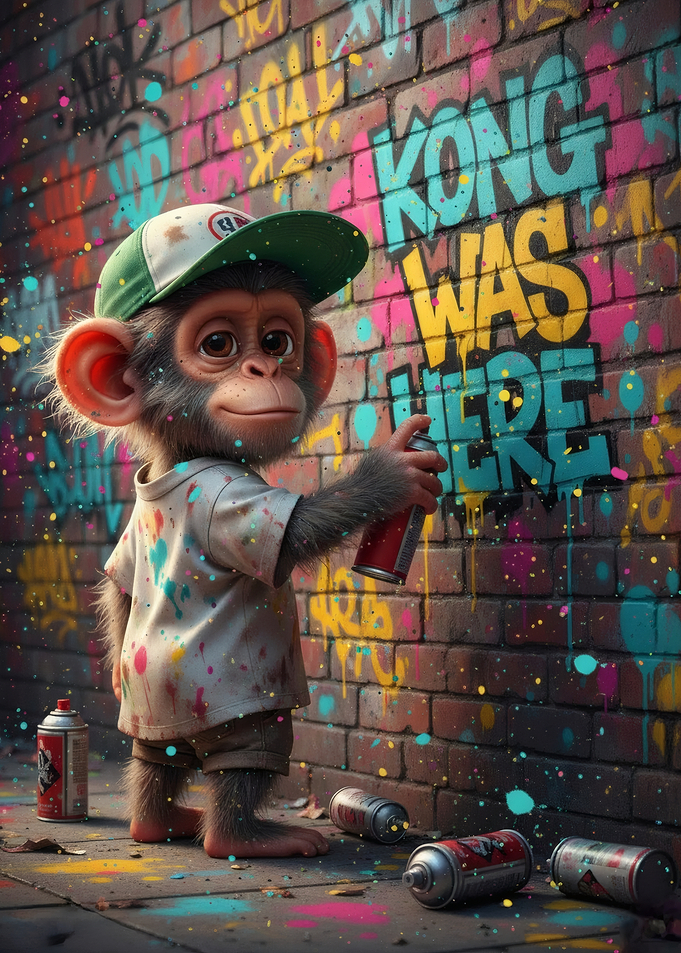 Monkey Graffiti Artist