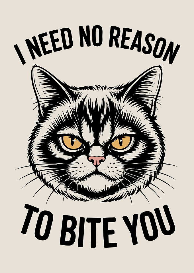 I Need No Reason To Bite You Cat