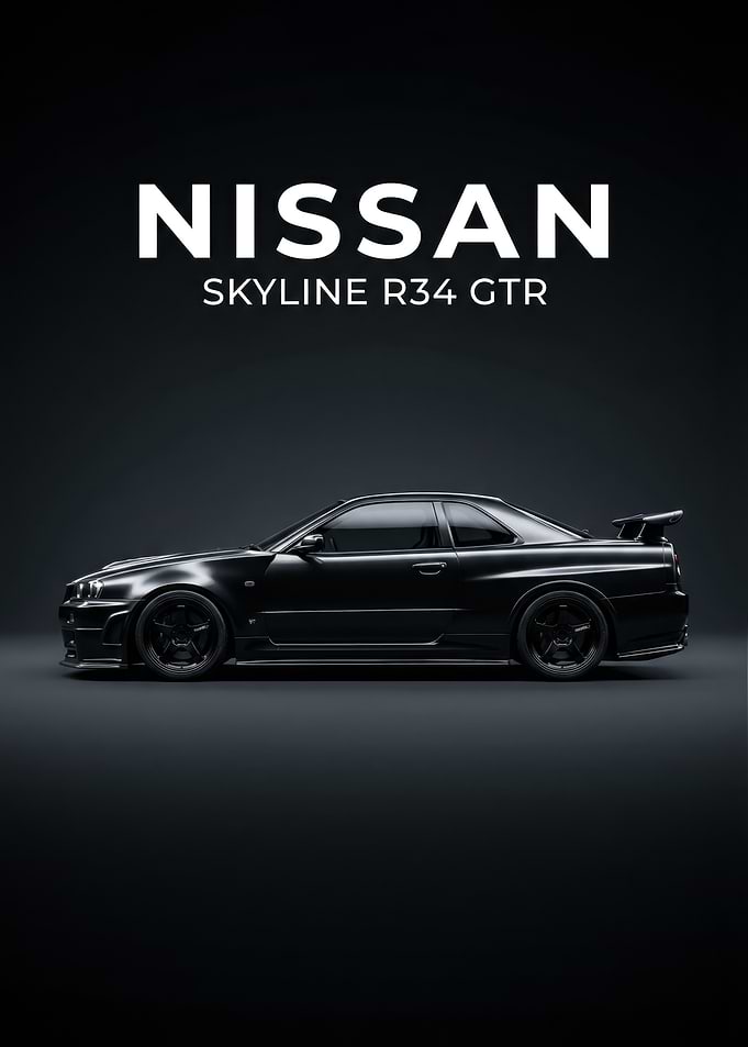 Nissan Skyline R34 GTR Black