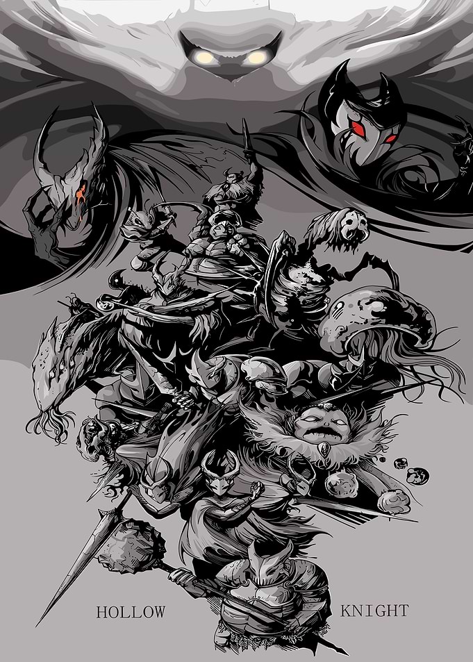 Hollow Knight Characters Illustration