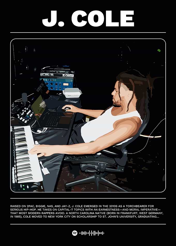 J. Cole in Studio