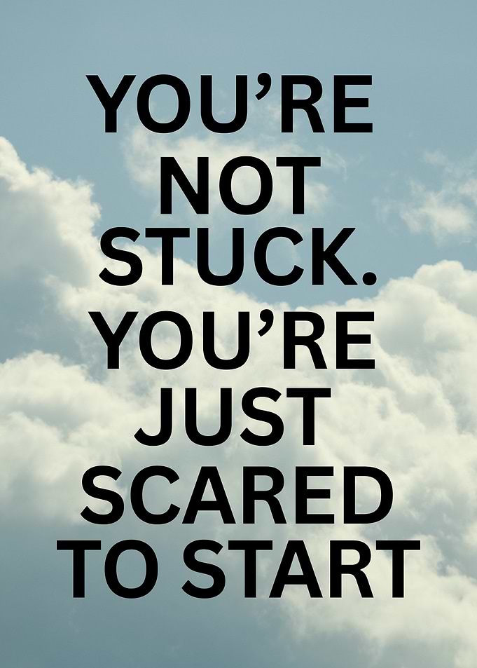 Inspirational Quote on Sky Background
