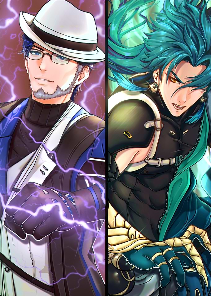 Anime Characters Split Image