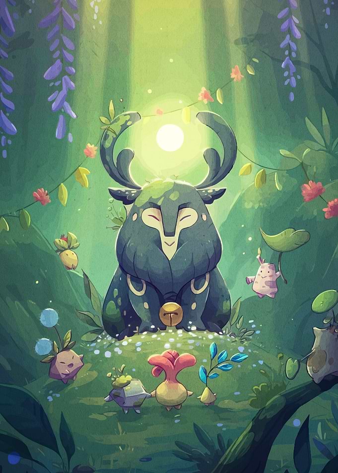 Forest Spirit and Plant Creatures