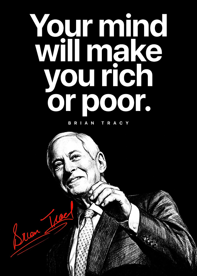 Motivational Poster – “Your Mind Will Make You Rich or Poor”