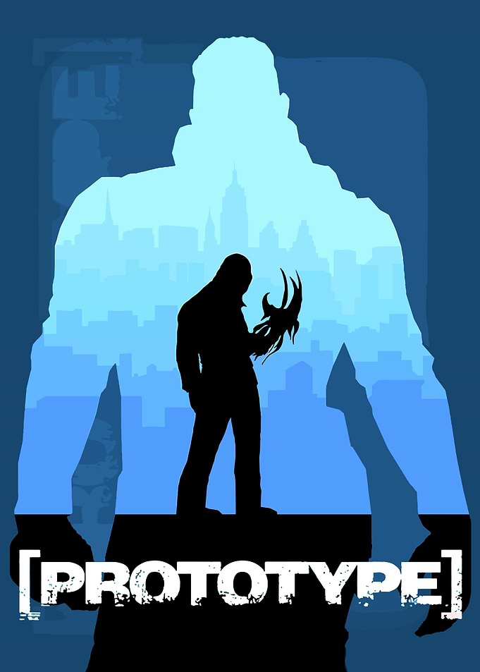 Prototype Game Silhouette Poster