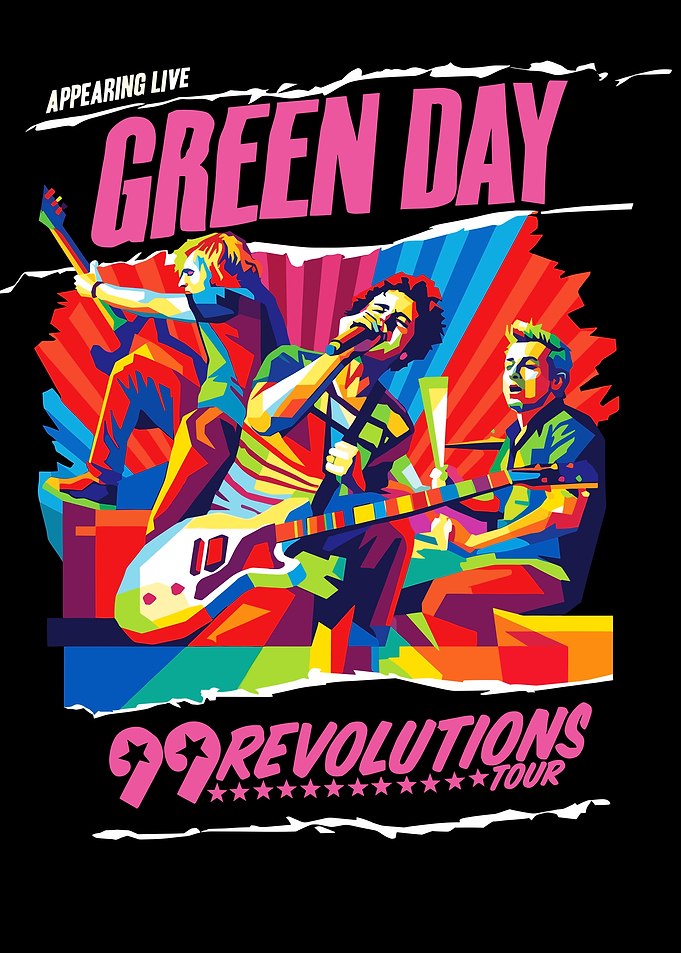 Green Day 99 Revolutions Tour Poster