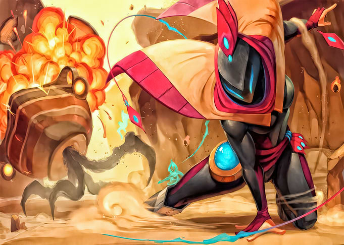 Risk of Rain Game Illustration