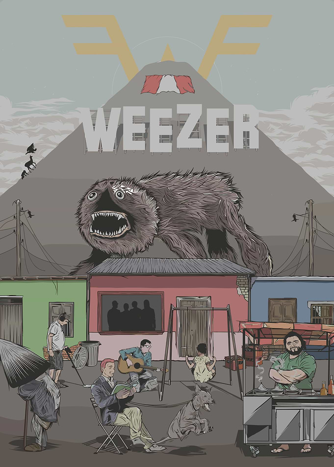 Weezer Concert Poster Art