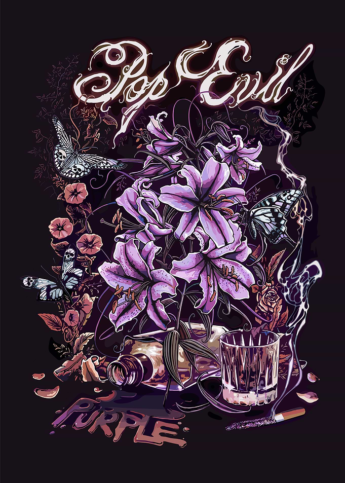 Pop Evil Purple Still Life