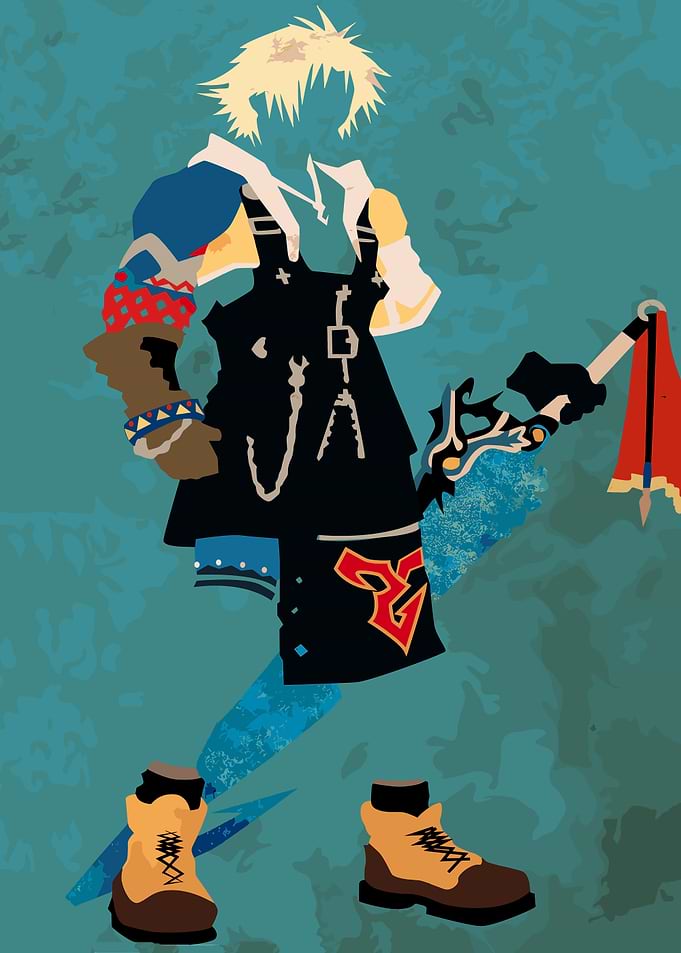 Tidus Final Fantasy X Silhouette Art