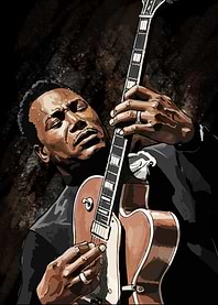 George Benson Portrait - Digital Art