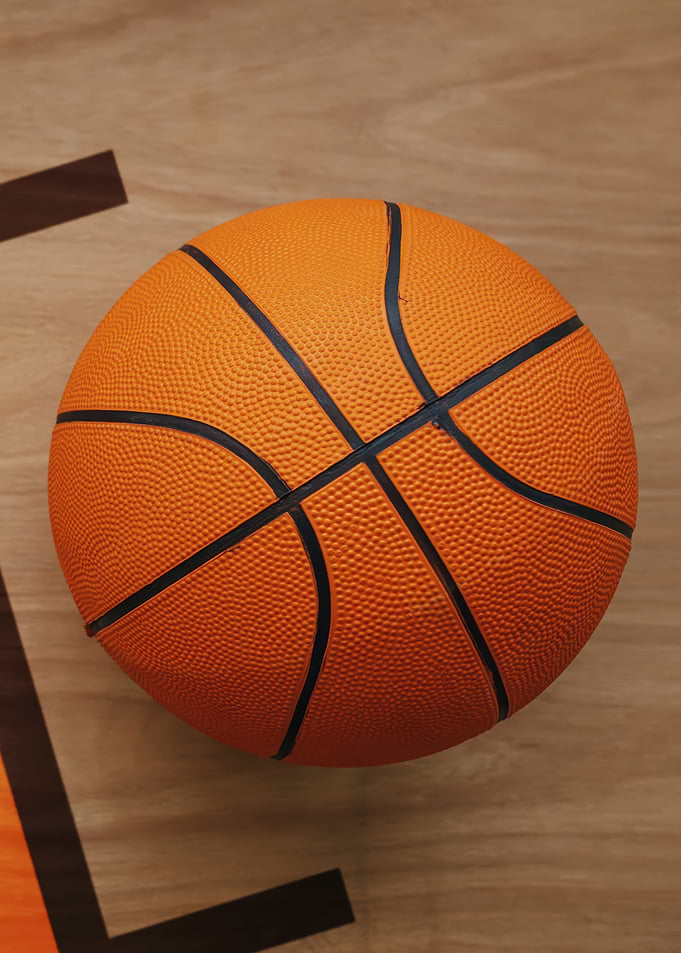 Basketball on Court