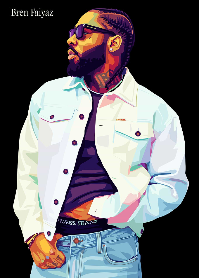 Bren Faiyaz Portrait Digital Art