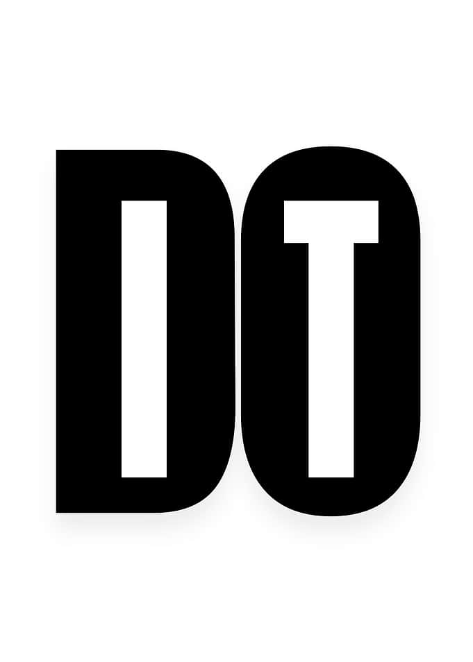 Bold 'DO IT' Text Graphic