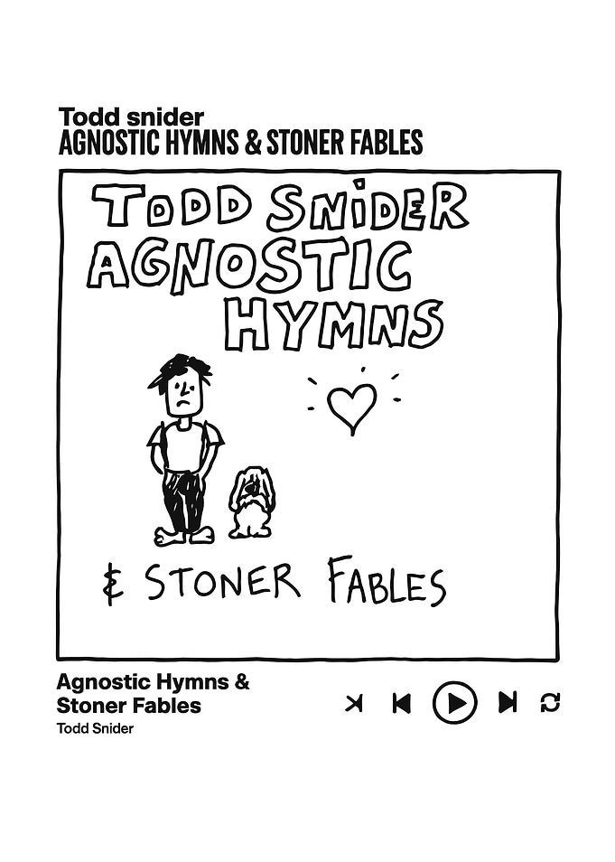 Todd Snider - Agnostic Hymns Album Art