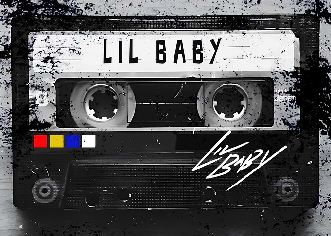 Lil Baby Cassette Tape Art