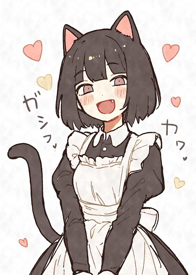 Anime Cat Girl Maid Nekomimi