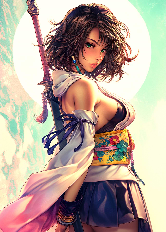Anime Girl with Sword