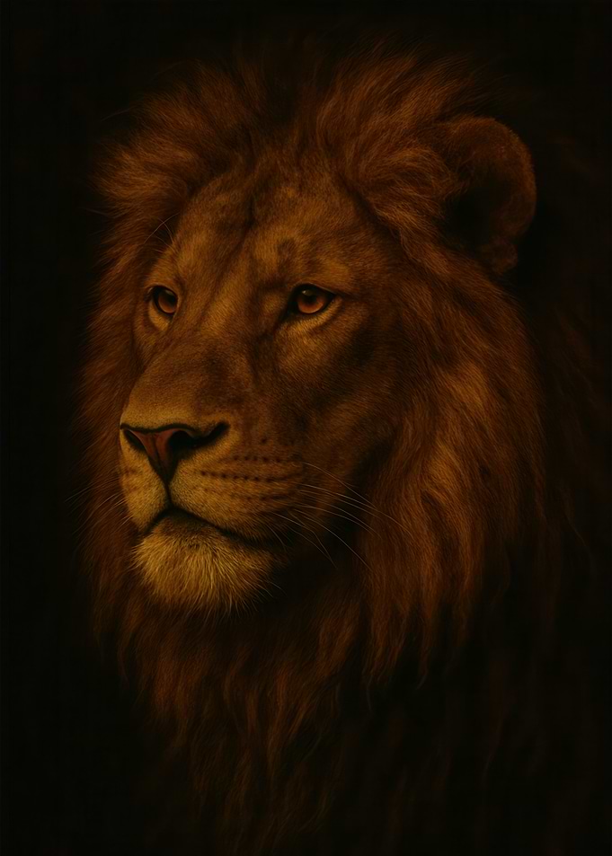 Majestic Lion Portrait