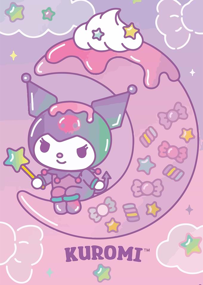 Kuromi on Candy Moon