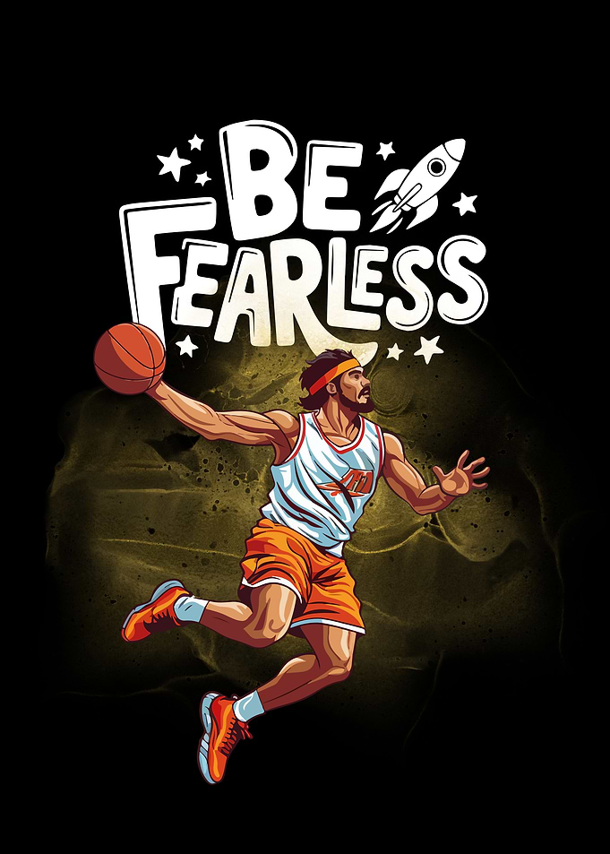 Be Fearless Basketball Player